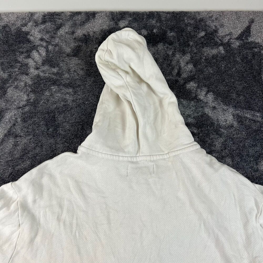 Vtg Polo Ralph Lauren Cricket Full Zip Jacket Crest White Waffle Hoodie XL - Picture 11 of 12